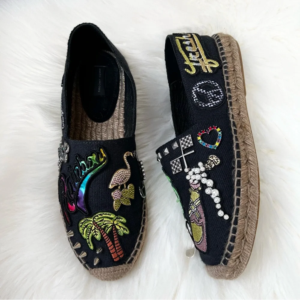 Marc Jacobs Espadrille Sz 37 US 7 Sienna Charms Funky Street Spain Made Shoes